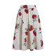 HeyDress French printed skirt for women in summer high waist loose A-line pleated skirt gentle temperament skirt