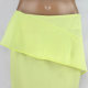 Shang MORE genuine asymmetrical ruffle side zipper goose yellow women's spring, summer and autumn slim skirt mid skirt Q001
