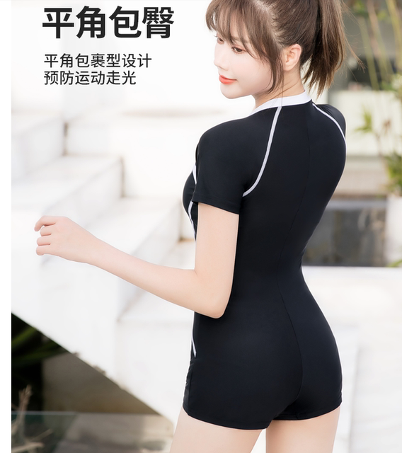 Yingfa one-piece flat-angle swimsuit covering belly and making it look slim and conservative swimsuit large-size swimsuit women making it look slimming and showing belly and making it look slimming and making it look sporty swimsuit
