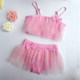 Two -piece children's swimsuit girl split girl princess skirt swimming clothes baby baby baby Bikini swimsuit