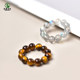
Running ring accessories beeswax pearl agate white crystal aquamarine bracelet DIY accessories East China Sea crystal loose beads