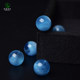 Aquamarine scattered pearls East China Sea crystal agate chalcedony jade blue gem jade bracelet string DIY treasure pot single beads