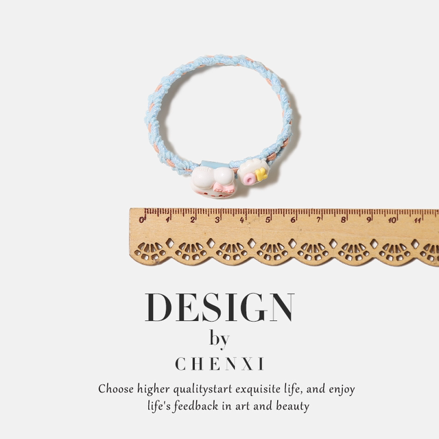 Cartoon cloud rabbit hair rope sweet girl tied her hair bunny head high elasticity to give her boyfriend best friend rubber band hair accessories