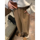 NAZ's large size winter thickened acetate wool sweatpants fat mm retro casual wide-leg pants women