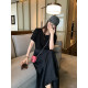 NAZ's large-size summer new high-waist slim knitted spliced ​​fat mm temperament dress
