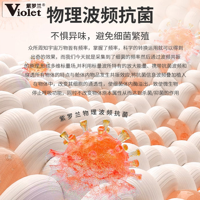 Violet A type silkworm pupa protein antibacterial spring and autumn quilt thickened warm winter quilt student dormitory air-conditioned quilt core quilt