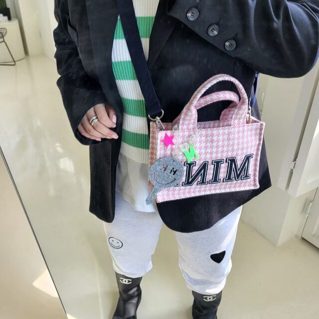 Purchasing agent for MAKOMAKI in Dongdaemun, South Korea, spring new versatile and super cute houndstooth super fairy bag