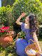 Joe and Joey Blueberry Girl French pastoral style ruffled vacation skirt long dress slim summer