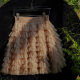 Pure beautiful with puffy skirt autumn and winter hair lining warm mesh skirt sweet retro short cake skirt