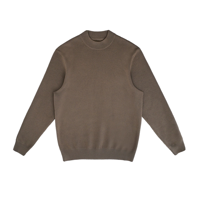 SHIJOIN original FUNDAJOIN half turtle neck knitted solid color sweater autumn and winter loose inner long sleeves 200115