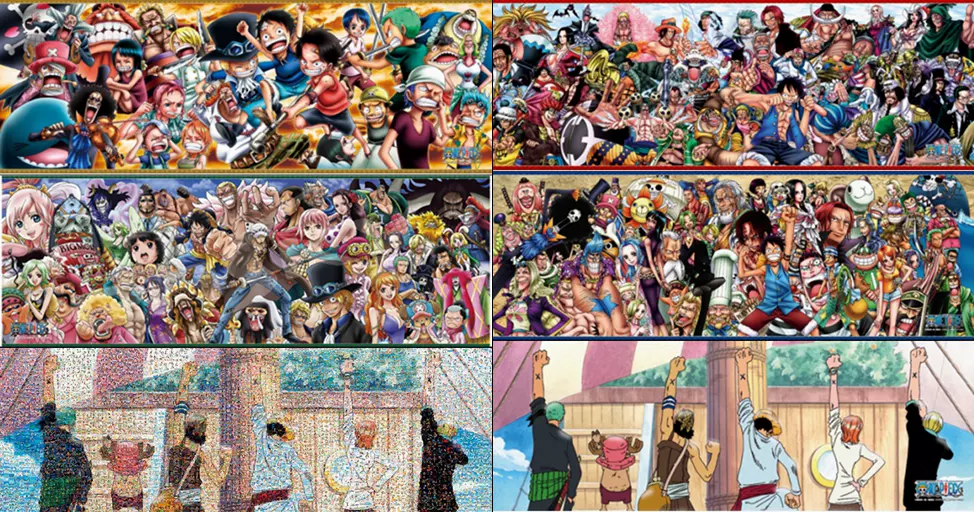 日本ensky 海贼王one Piece海航王编年史背影352片 950片拼图玩具