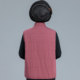 Mom's autumn and winter vest, pure cotton, grandma's clothing, middle-aged and elderly tops, waistcoat jackets, cotton-padded loose-fitting styles