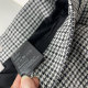 Foreign trade European and American singles Fashion OL commuting Autumn and winter Thousand Houndstooth plaid large-size skirt