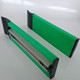Large C guardrail aluminum profile guide rail aluminum rail turning assembly line wear-resistant pe sheath partition rail 60mm wide guardrail pad rail