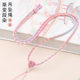 Peach Blossom Knot Necklace Rope Segment Dyeing Neck Rope Diy Gold Jade Pendant Hanging Rope Peaceful Buckle Jade Pendant Neck Rope