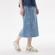 Authentic summer new style zipper placket double side pocket denim skirt women DDQ2BD5126