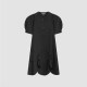 Bobo puff sleeve black dress with women's shopping mall same loose elegant chic fashion long skirt BDR2LD0813
