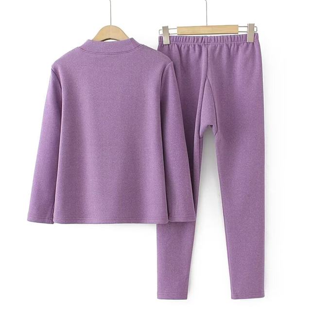 Thickened velvet base shirt, autumn clothes, autumn pants set, large size warm middle-aged and elderly mother, autumn and winter clothes