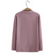 Autumn and winter base shirt large size women's long-sleeved German velvet T-shirt middle-aged and elderly mothers covering their belly versatile T-shirt for women