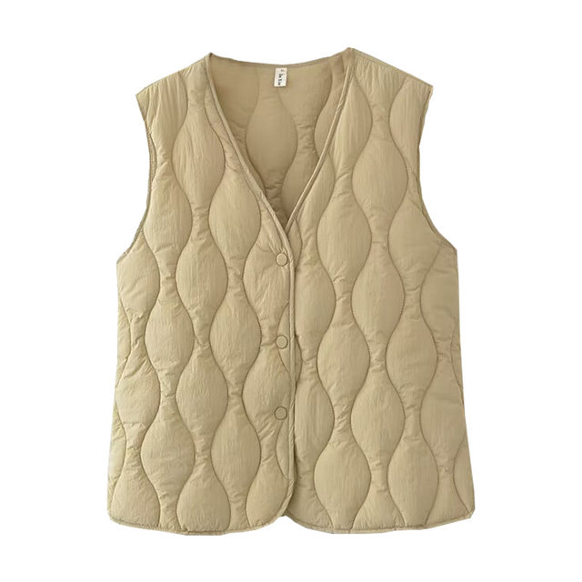 New down cotton light vest for autumn and winter clothes large size inner vest middle-aged and elderly horse clip fashionable mother vest