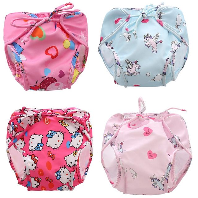 Children's swimming trunks, boys and girls repeatedly use swimming trunks, infants and young children's waterproof and leak-proof swimming pool special swimming trousers