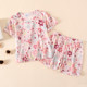 Silver ceramic silk children's silk short-sleeved suit Double-sided silk knitted fabric mulberry silk children's clothing 5 sizes available
