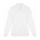 MULVAN white long-sleeved waist-closing shirt for women early spring high-end Korean casual shirt layered temperament top