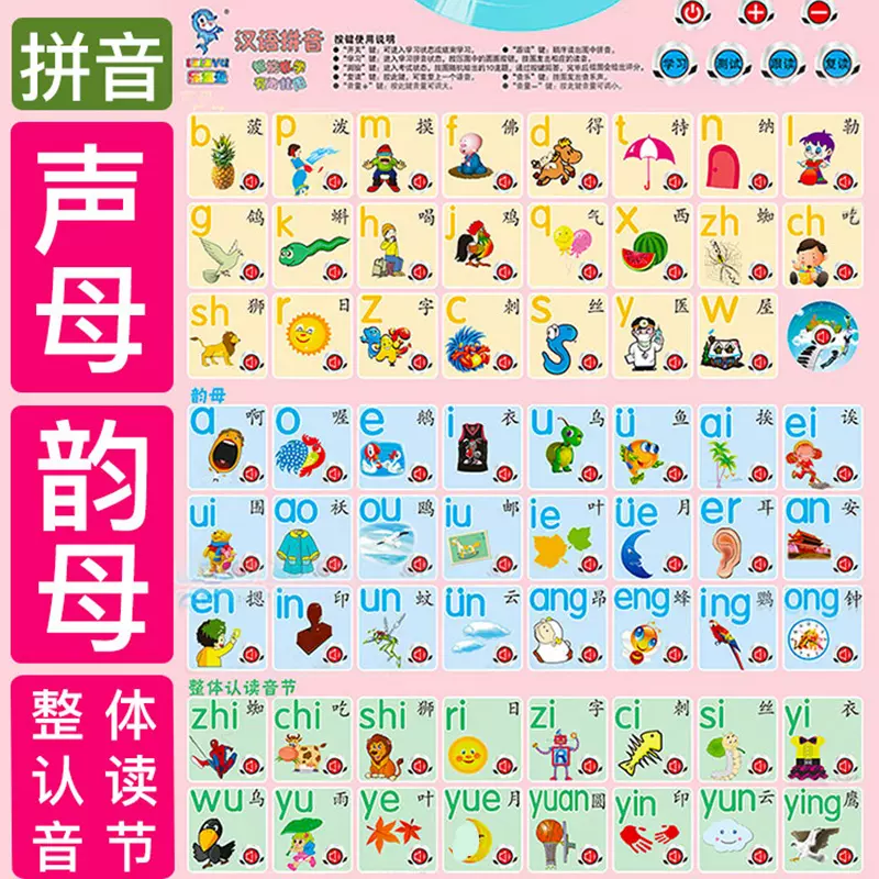 汉语拼音教学挂图 新人首单立减十元 2021年11月 淘宝海外