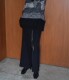 Real-life Japanese haute couture new style, temperament H-version retro zipper front slit straight skirt, high waist long skirt