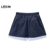 Lecho Vibrant Contrast Color A-line Short Skirt Summer Workwear Large Pocket Skirt C2GEF2315
