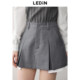 Lecho vintage spliced ​​skirt pants spring and autumn new style grey shorts casual versatile Korean ballet skirt pants women's pants
