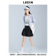 Lecho irregular double-layer short skirt summer new black skirt C2GEF2150

