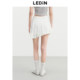 Lecho Asymmetrical Design White Short Skirt 25 Summer New Anti-Exposed Skirt Spliced ​​Lace A-line Skirt
