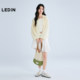 Lecho irregular hollow lace skirt summer new white skirt C1GEF2216
