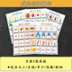 Cards with size, height, length, and thickness than size, thinking language, education, children's early education, rehabilitation, ABA teaching aids card