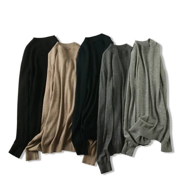 British high-end retro! Full wool blend! versatile and fashionable half-turtleneck sweater for men in autumn and winter solid colors
