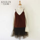 Spring new commuter solid color versatile high waist pleated skirt mesh autumn and winter princess puffy skirt short skirt for women

