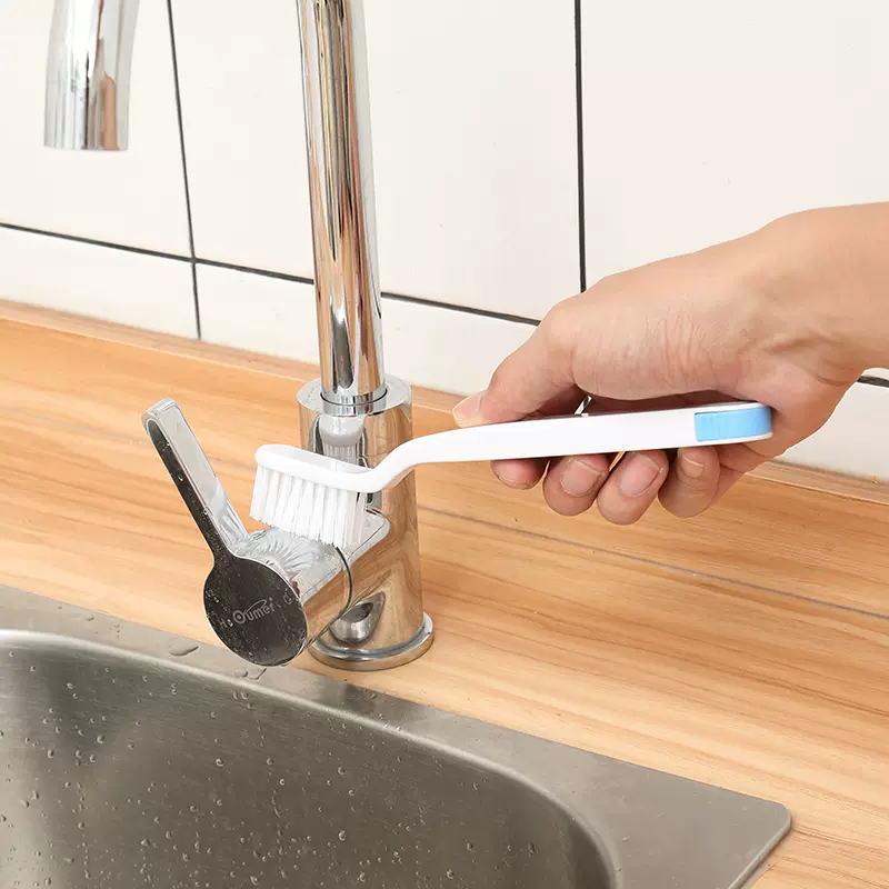 日本km 586 浴室排水口清洁刷 带毛发夹镊子的刷子创意