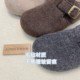 Wool felt Birkenstock shoes for women to increase their height, plus velvet, lazy soft soles, tendon soles, non-slip cotton shoes, lamb wool and cotton commuting