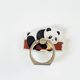 Cute creative panda mobile phone ring buckle holder acrylic mobile phone back sticker desktop lazy holder buckle rotation