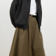 DearClin workwear cotton-skinned fur skirt for women high waist retro button skirt A-line umbrella skirt versatile long skirt