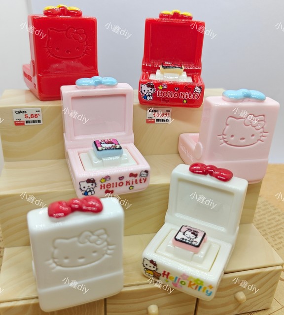
Customized simulation miniature watch case box children's house play house handmade ornaments DIY resin accessories