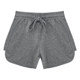 White gray sports shorts for women in summer loose wide-leg pants thin solid color high waist casual home a-line hot pants