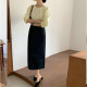 High-end high-waist suit skirt, large-size skirt, autumn and winter small mid-length commuting and slim long skirt for women new style
