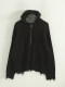 Korean generation 23F/W damage golgi knit hood zip-up (unisex) hole knit hoodie
