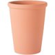 Red pottery flower pot thin edges and thin round pottery bamboo, kapok leaves, juanhua green plants clay breathable pot special price
