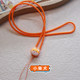 Cute cartoon mobile phone lanyard without strangle neck silicone anti-fall hanger neck long hanging rope female student certificate pendant accessories