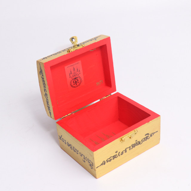 Thai Buddha Amulet LP Song 2566 Buddha Amulet Storage Box Wooden Box Large, Medium and Small Ornaments