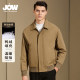 JOW/Jowo lapel solid color fashionable ribbed sleeves men's winter new business casual warm down jacket