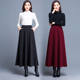 Summer new half -body long skirt high -waisted high -waisted skirt feminine large size skirt A -line skirt
